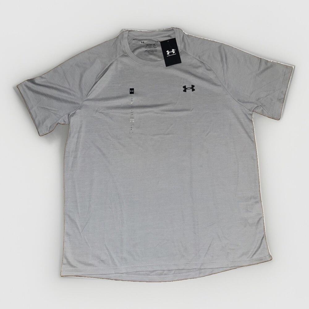 Under Armour The Tech Tee T-Shirt Gray Large 22x27 BNWT